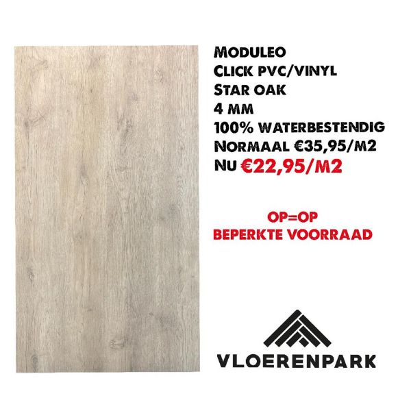 Click pvc vinyl vloer - waterbestendig pvc - vloerenpark